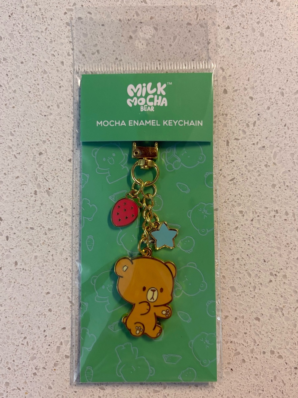 Milk Mocha Bear: Mocha Enamel Keychain
